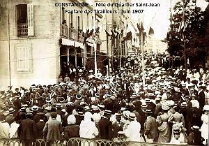 2114- Constantine - Fete Quartier Saint-Jean - Fanfare des Tirailleurs - 1907